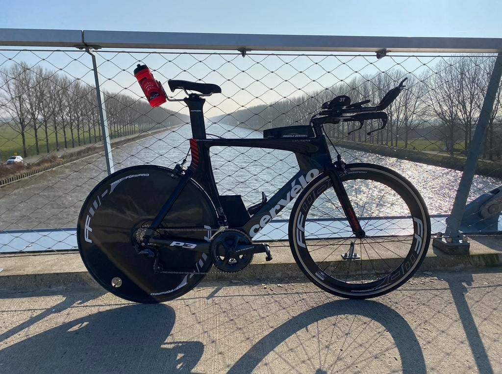 Cervélo P3 Tijdritfiets– Ultegra – incl. FFWD wielen, Fietsen en Brommers, Carbon, Heren, Meer dan 20 versnellingen, 53 tot 57 cm