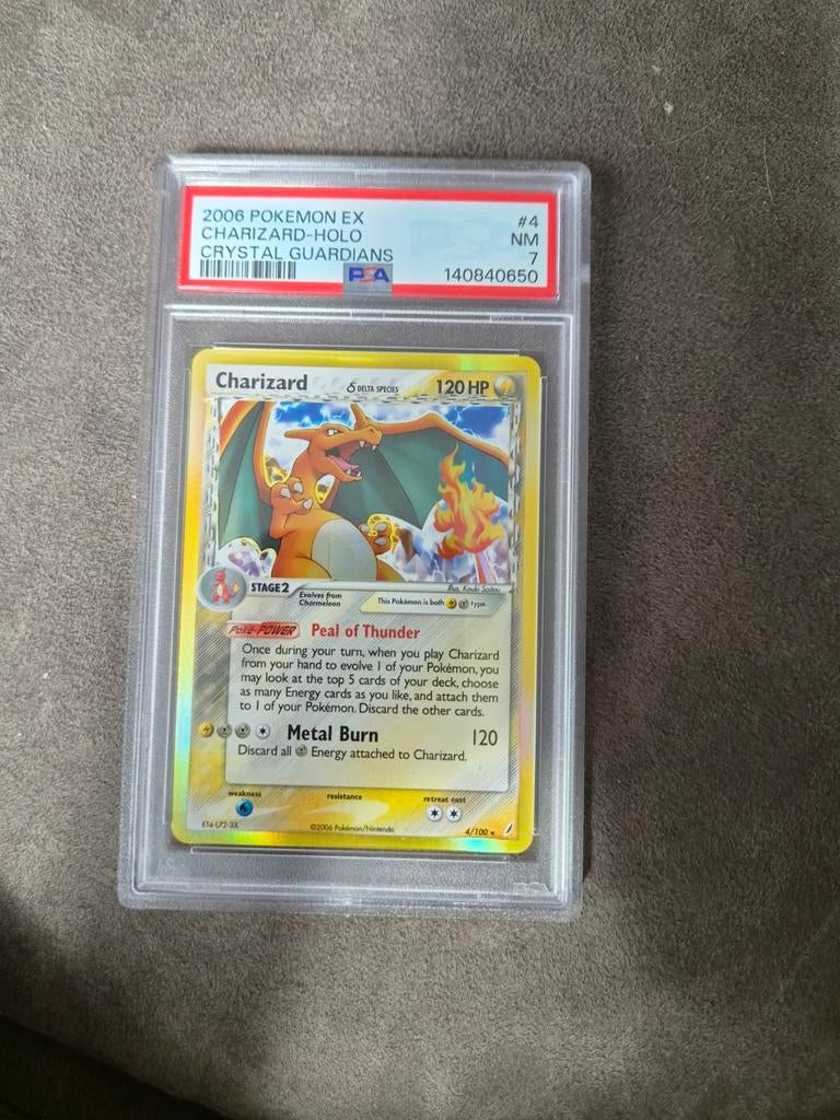 Charizard Crystal Guardians holo PSA 7 pokemon kaart, Ophalen of Verzenden