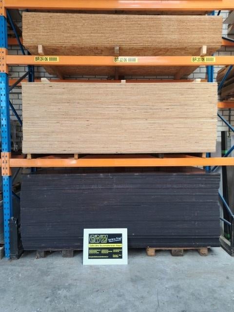 betonplex nieuw 15 en 18 mm, 125x250 cm, populieren, Ophalen, Nieuw, Minder dan 180 cm, Palen