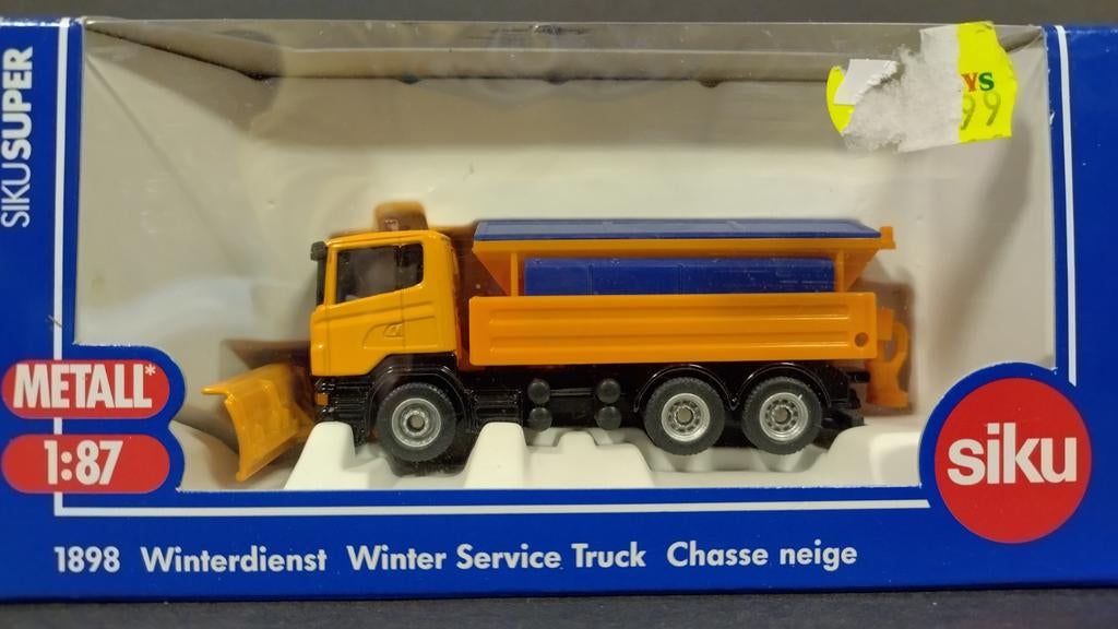 Scania winterdienst 1:87 Siku 1898 Pol, Hobby en Vrije tijd, SIKU, Ophalen of Verzenden, Bus of Vrachtwagen, Schlittenbacherstrasse 60 Lüdenscheid