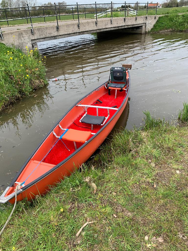 Coleman kano uitzonderlijk model zeer compleet., Ophalen, Zo goed als nieuw, Canadese kano of Open kano, Met peddels