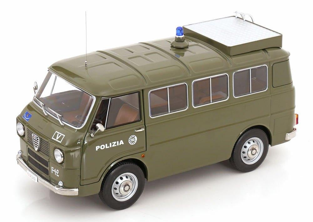 Alfa Romeo F12 "Polizia" 1967 Groen 1-18 Mitica (Metaal), Overige merken, Tschuiten@hotmail.com, Auto, Nieuw