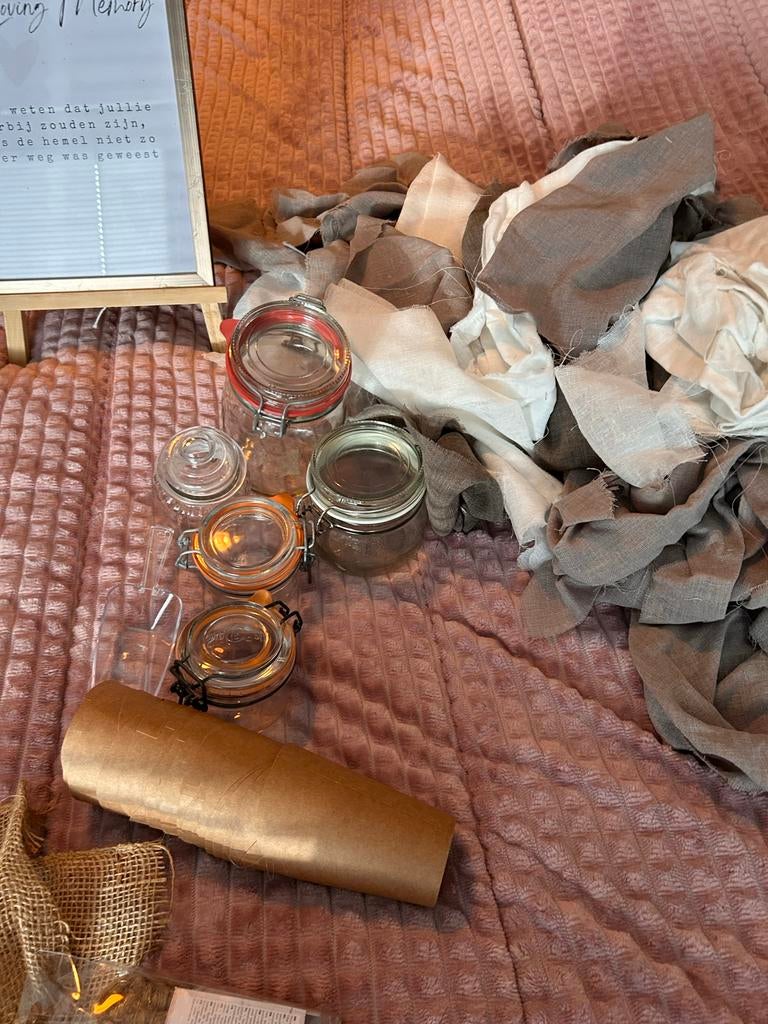 Verschillende Bruiloft Decoratie, Ophalen of Verzenden, Zo goed als nieuw, Versiering, Geboorte of Huwelijk