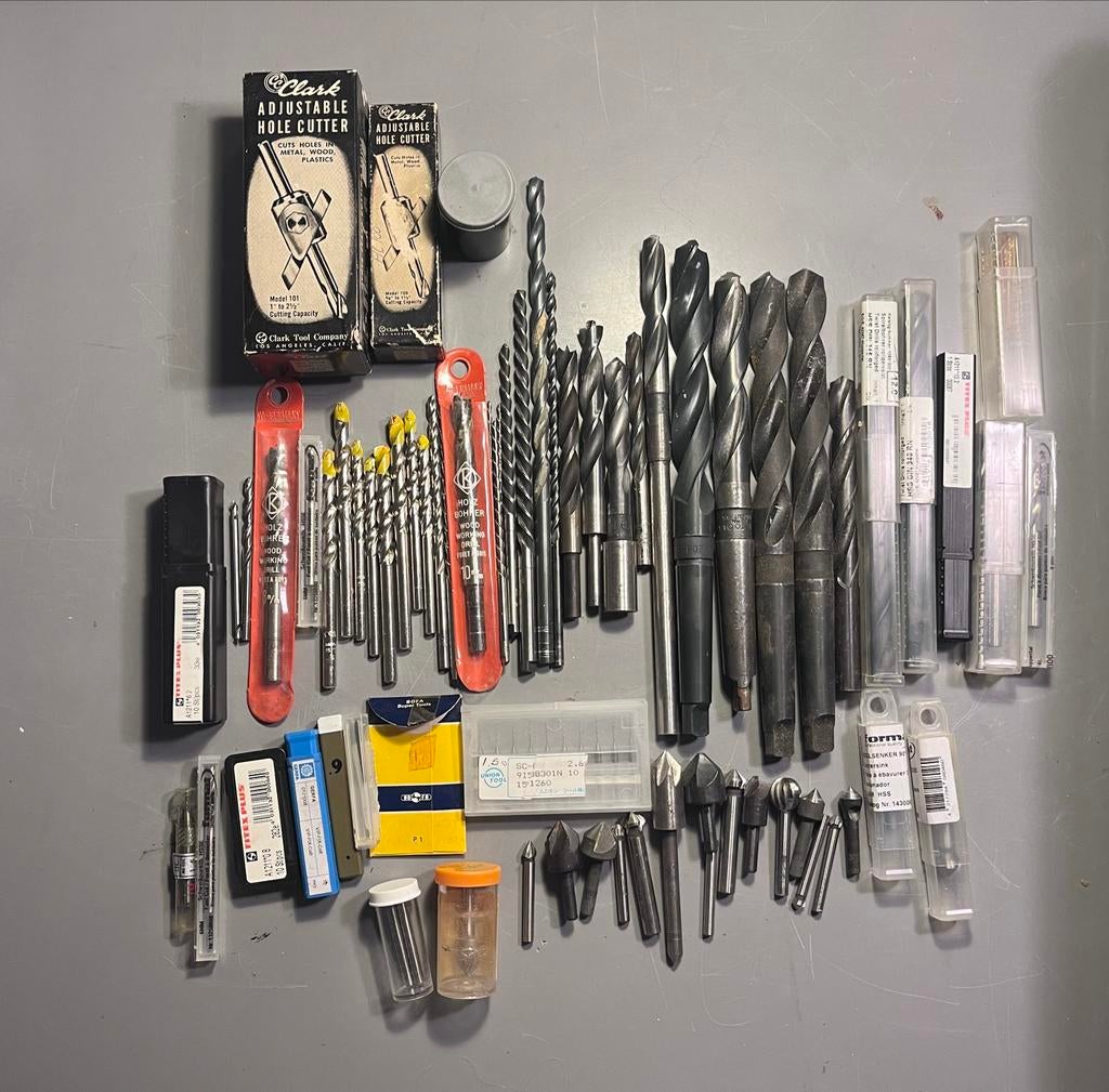 Grote partij boren - Diverse soorten en maten, Ophalen of Verzenden, Gebruikt, Overige typen