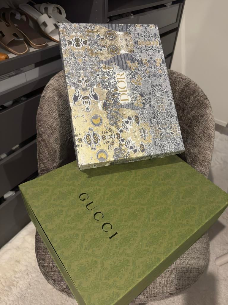 Gucci Dior designer merk dozen box display authentic, Ophalen of Verzenden
