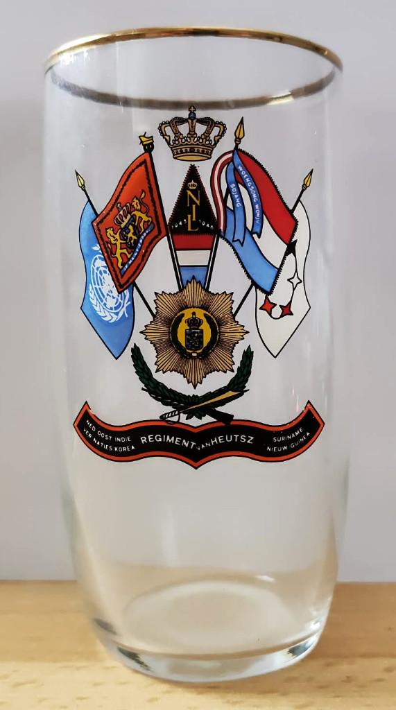 Oud  bijzonder Glas Regimant van Heutsz, Ophalen of Verzenden, Landmacht, Overige gebieden, Overige typen