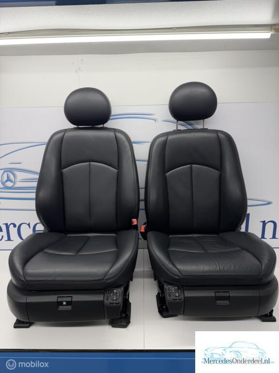 W211 S211 combi leder leer Interieur zwart stoel avant-garde, Gebruikt, Ophalen of Verzenden