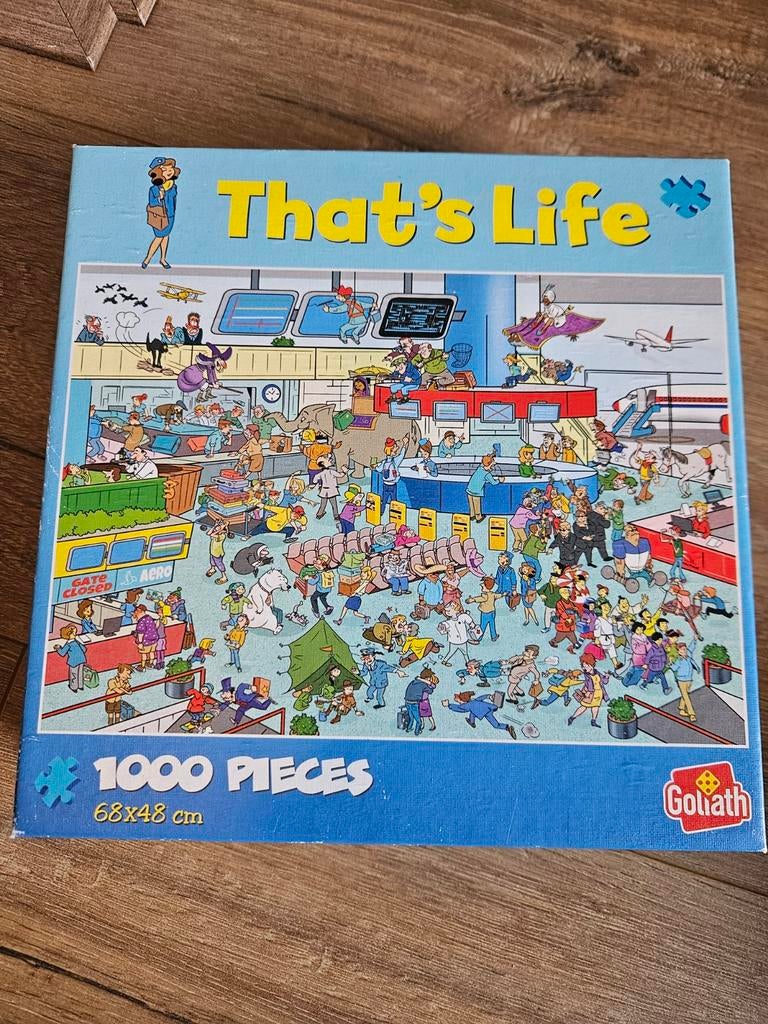 That's Life Goliath Legpuzzel 1000 stukjes, Ophalen of Verzenden, 500 t/m 1500 stukjes, Zo goed als nieuw, Legpuzzel