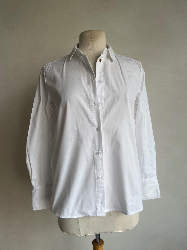 zusss blouse overhemd wit maat m, Maat 38/40 (M), Verzenden, Wit, Zo goed als nieuw