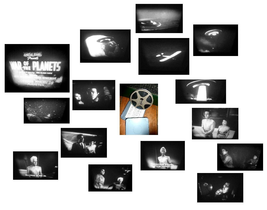 8mm film N8 THE WAR OF THE PLANETS 1955 castle zw w silent, Audio, Tv en Foto, Filmrollen, Ophalen of Verzenden, 8mm film