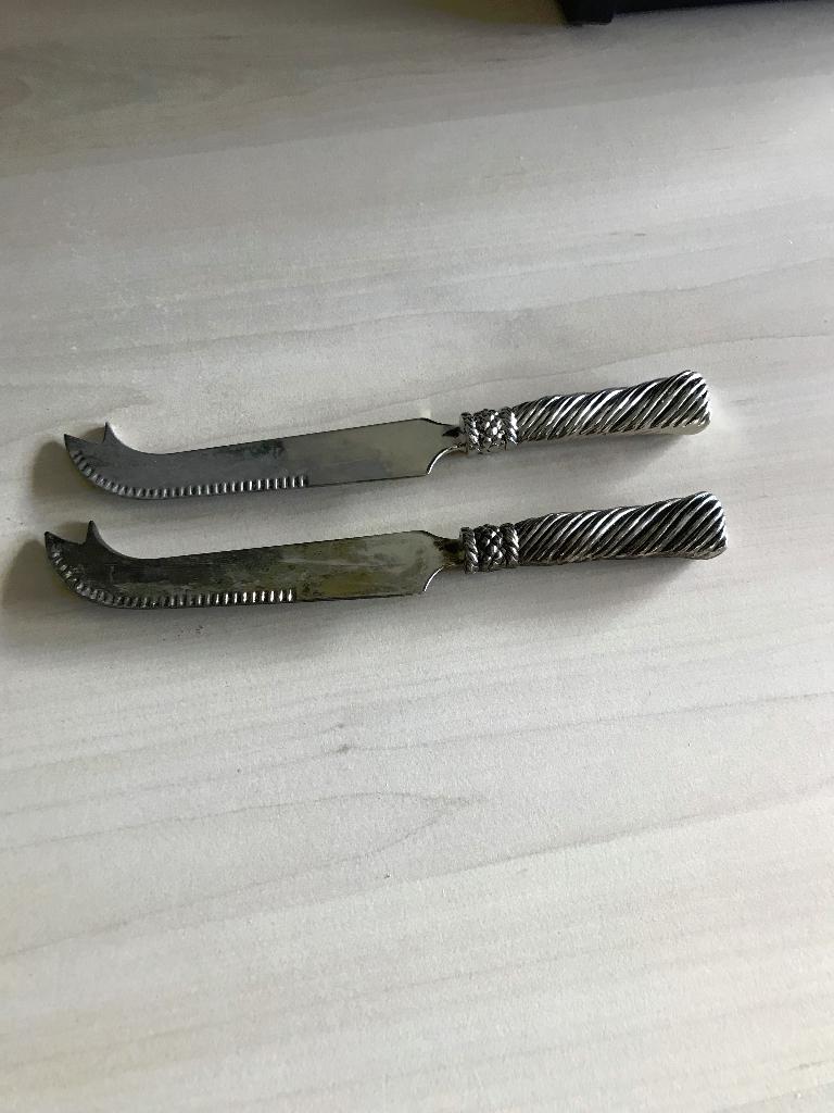 Kaasmesjes, Ophalen of Verzenden, Gebruikt, Rvs of Chroom, Los bestek