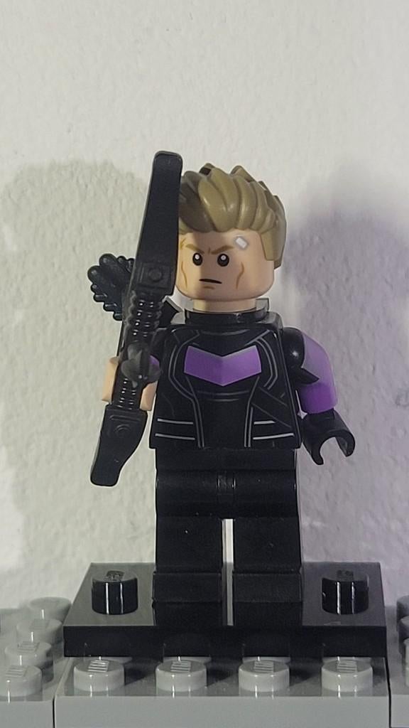 LEGO Minifigure-Hawkeye (Marvel)-In zeer goede staat, Marvel, Lego, Ophalen of Verzenden, Zo goed als nieuw