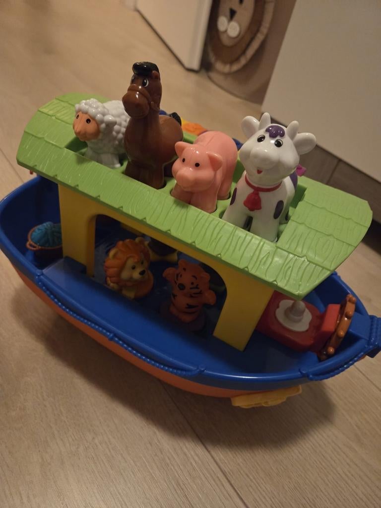 Fisher-Price Little People Noah's Ark met Dieren, Ophalen of Verzenden, Zo goed als nieuw, Overige typen, Met geluid