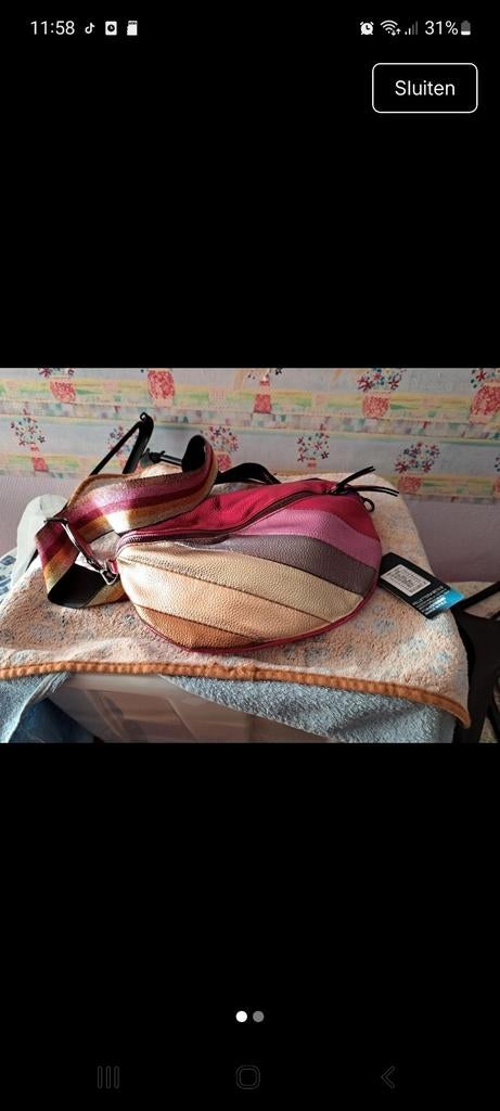 Buidel tas nieuw met kaartje, Sieraden, Tassen en Uiterlijk, Tassen | Damestassen, Ophalen of Verzenden, Nieuw, Handtas