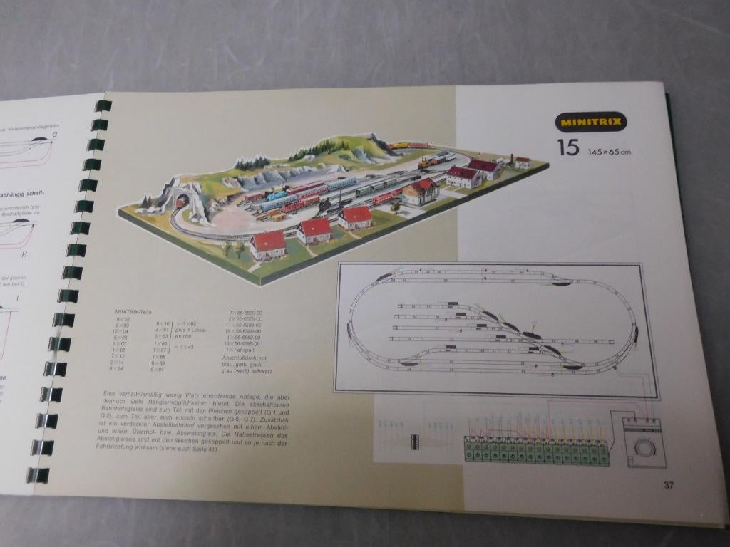 baanontwerpboek van Minitrix, Gebruikt, Gelijkstroom, Trix, Boek, Tijdschrift of Catalogus
