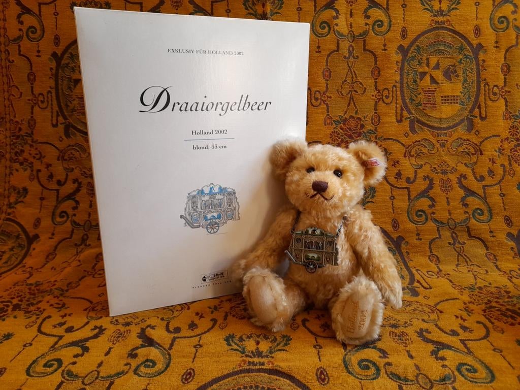 Steiff Holland Draaiorgelbeer 2002 - Exclusieve Uitgave, Ophalen of Verzenden, Zo goed als nieuw, Stoffen beer, Steiff