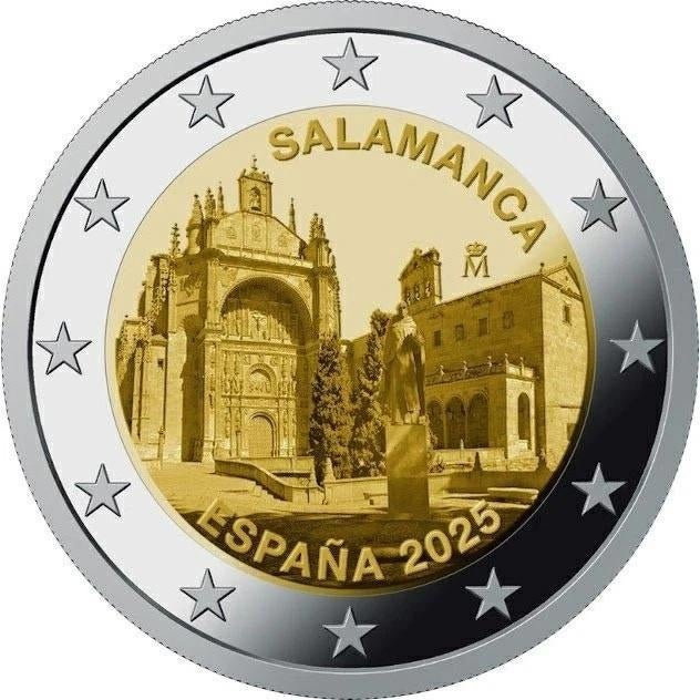 De speciale 2 Euro SPANJE 2025 "Oude Stad van Salamanca"., Ophalen of Verzenden, Spanje, 2 euro