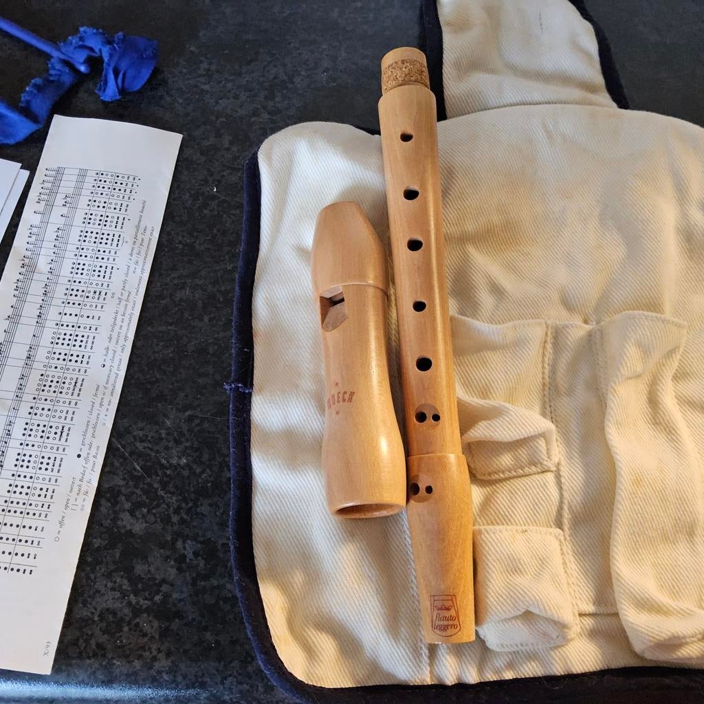 Houten blokfluit merk moeck, Ophalen of Verzenden, Zo goed als nieuw, Sopraan of Sopranino