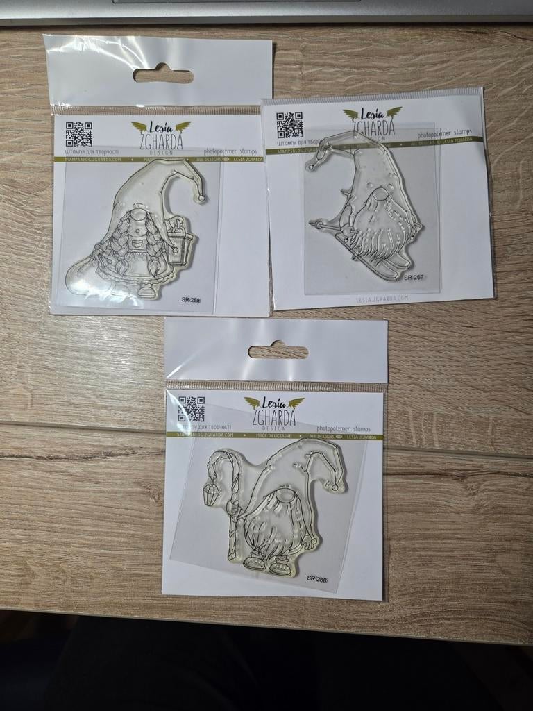 stempelset Lesia Zgharda Gnomes, Ophalen of Verzenden, Nieuw, Clearstamp