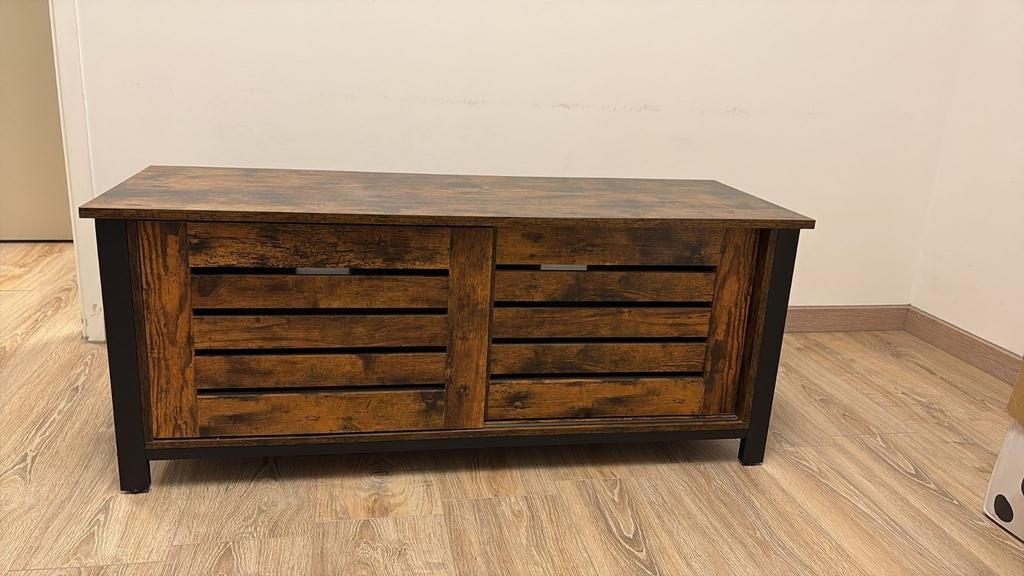 Tv-meubel houtlook 110 cm – nette staat, Huis en Inrichting, Kasten | Dressoirs, Ophalen, Met deur(en), 100 tot 150 cm, Zo goed als nieuw