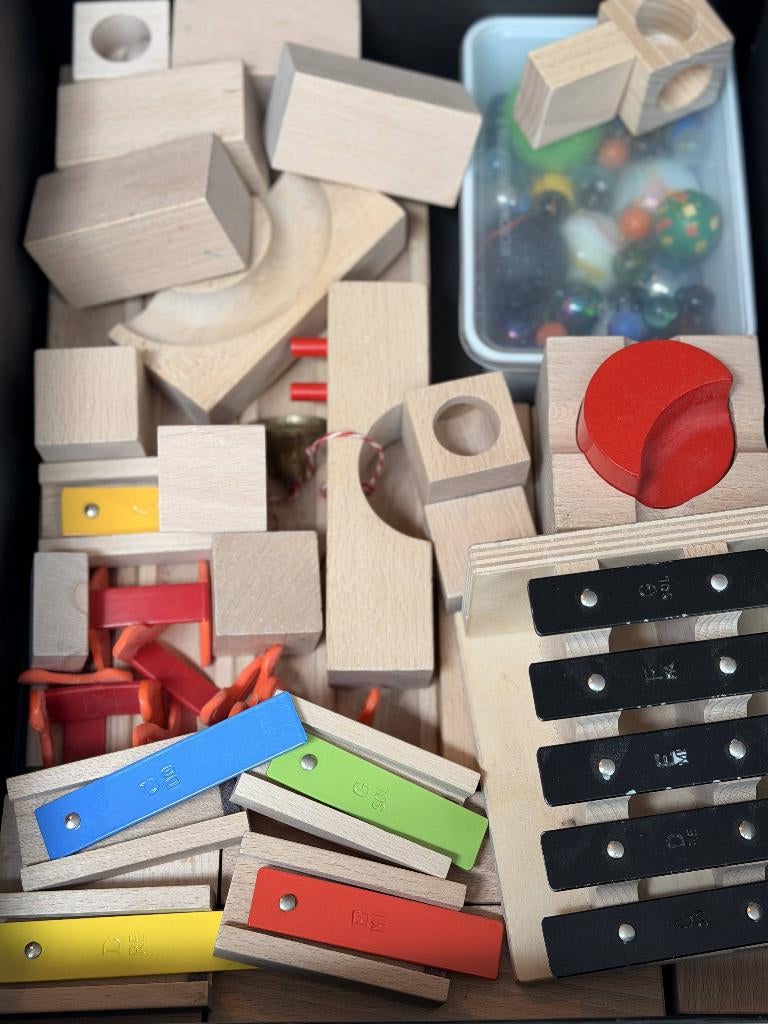 Houten knikkerbaan, Ophalen of Verzenden, Gebruikt, Overige typen