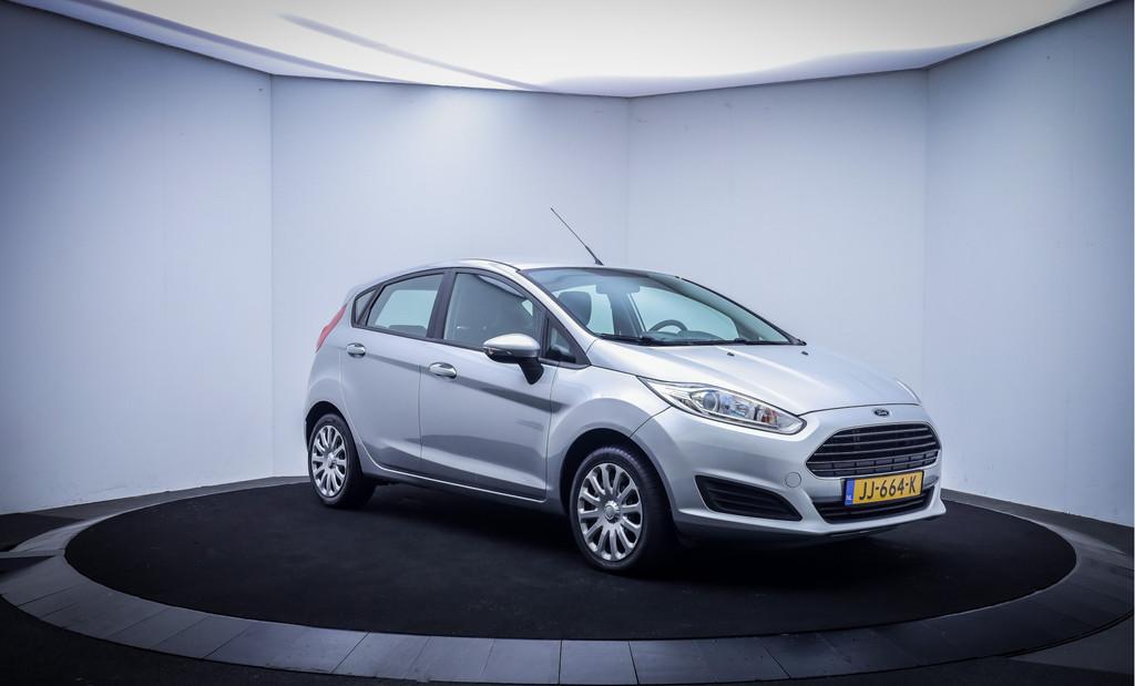 Ford Fiesta 1.0 Style 5-DRS NETTE AUTO! AIRCO | NAVI | BLUET, Stof, 525 kg, 23 km/l, Origineel Nederlands