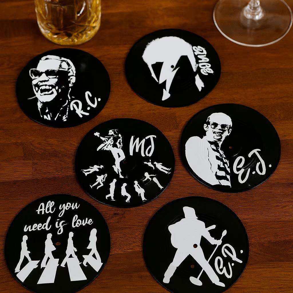 Onderzetters vinly - Glas onderzetter - Bar accessoires, Glas of Kopje, Cave & Garden, Verzenden, Nieuw