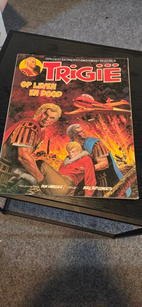 Trigië: Op Leven en Dood stripboek, Eén stripboek, Ophalen of Verzenden, Gelezen
