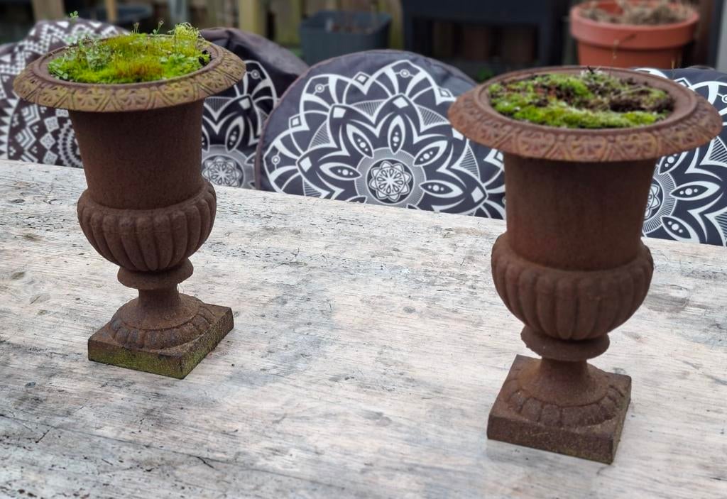 1/2 st Prachtige Louvre tuinvazen / Franse Jardinières, Tuin en Terras, Tuinvazen, Ophalen, Zo goed als nieuw