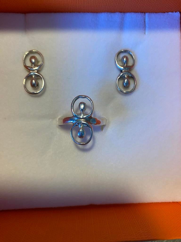 Zilveren sieradenset, Gebruikt, Verzenden, 17 tot 18, Dame