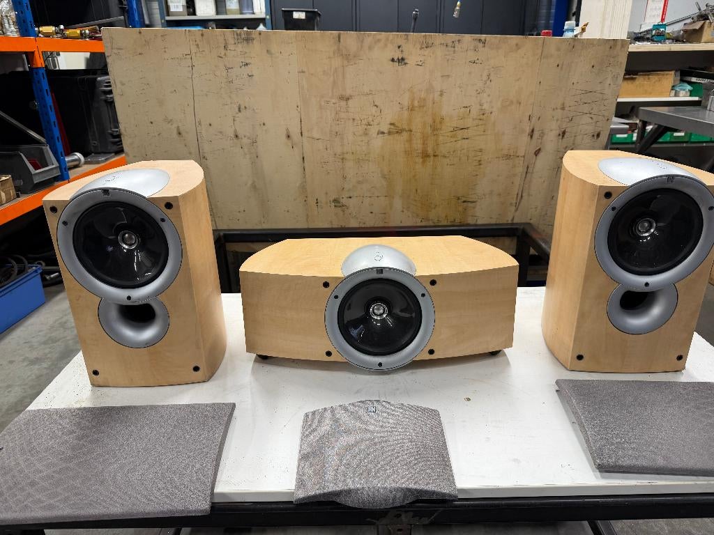 kef speakers, Audio, Tv en Foto, Gebruikt, 60 tot 120 watt, Front, Rear of Stereo speakers, Ophalen