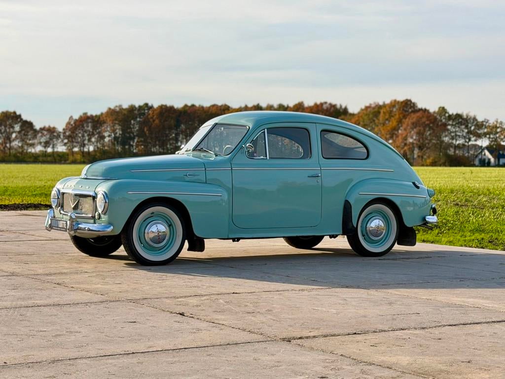 Volvo PV 444 Charmante pistache klassieker met whitewalls, Gebruikt, 4 stoelen, Bedrijf, Handgeschakeld