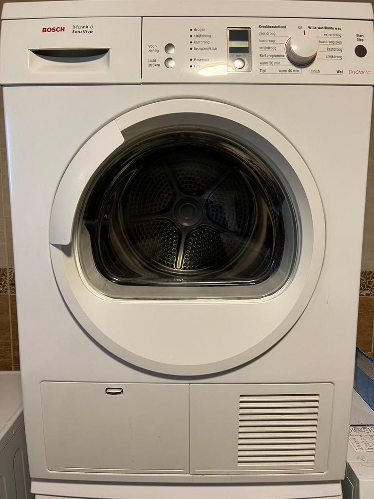 Bosch condenswasdroger WTE863D0NL maxx 6, Ophalen, 8 tot 10 kg, Zo goed als nieuw, 85 tot 90 cm