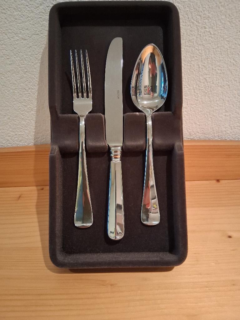 Bestekset 3-delig Keltum 18/10 - Haags Lofje, Nieuw, Ophalen of Verzenden, Rvs of Chroom, Vaatwasserbestendig