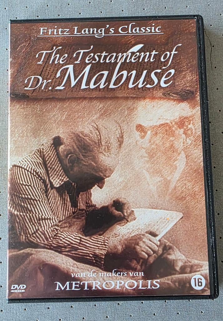 THE TESTAMENT OF DR. MABUSE, Vanaf 16 jaar, Ophalen of Verzenden, Zo goed als nieuw, Thriller