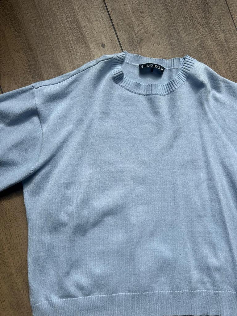 Studio ar by arma trui top babyblauw, Ophalen of Verzenden, Zo goed als nieuw, Maat 42/44 (L), Blauw
