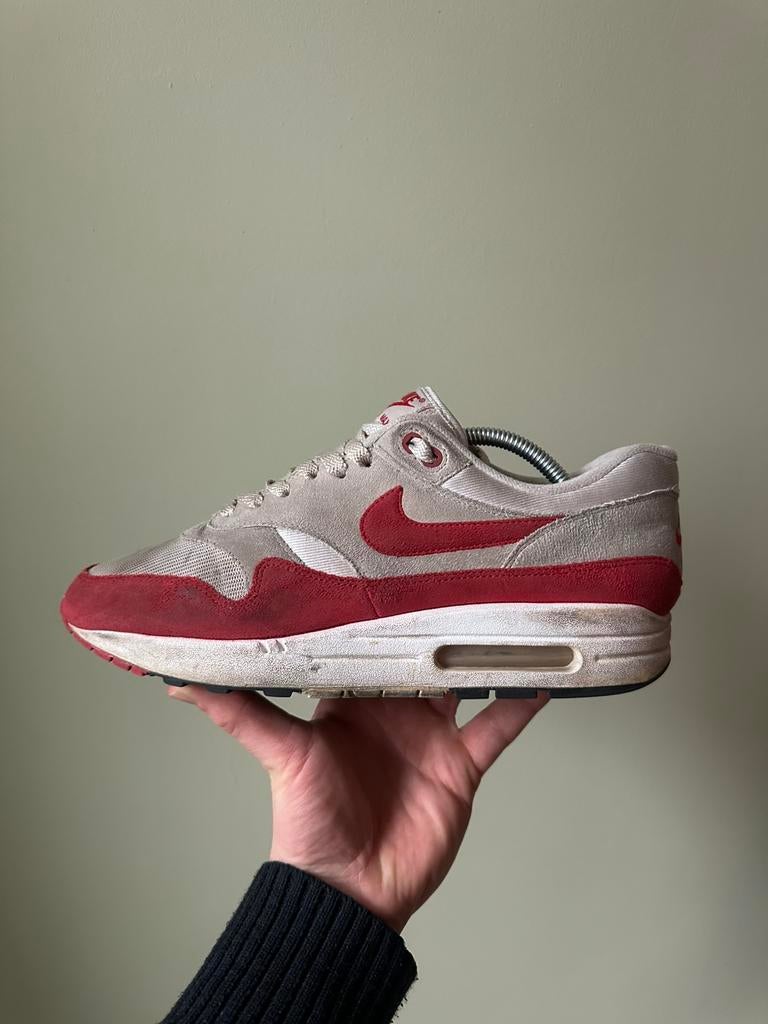 Nike Air Max 1 OG Anniversary Red / 43, Kleding | Heren, Schoenen, Overige kleuren, Ophalen of Verzenden, Sneakers of Gympen, Gedragen