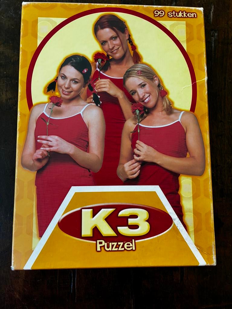Oude puzzel van K3 99stukjes, Ophalen, Minder dan 500 stukjes, Gebruikt, Legpuzzel