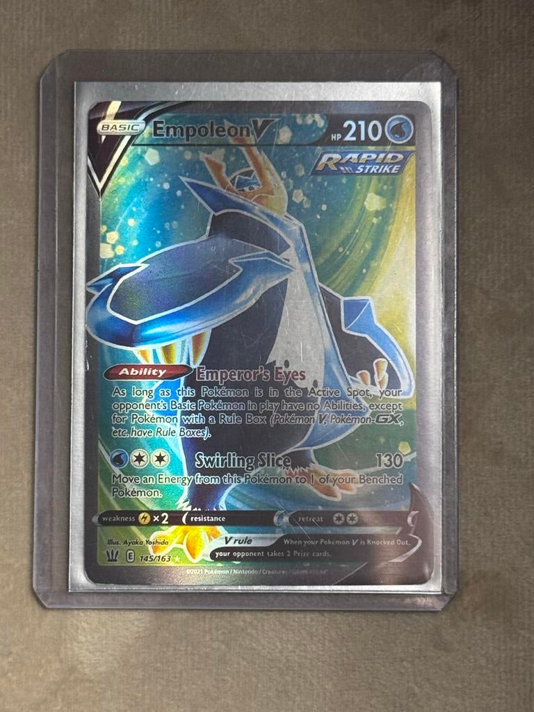 Empoleon V (Full Art) Pokémon Kaart -, Hobby en Vrije tijd, Verzamelkaartspellen | Pokémon, Ophalen of Verzenden, Zo goed als nieuw
