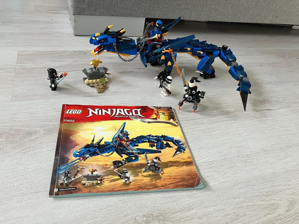 Lego Ninjago Bliksemdraak 70652 met minifiguren, Compleet, Gebruikt, Lego, Ophalen of Verzenden