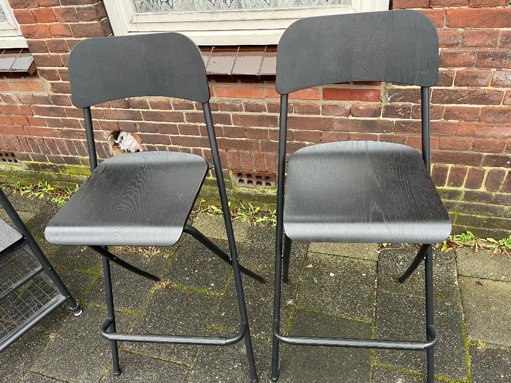 Inklapbare barkruk, Huis en Inrichting, Barkrukken, 60 tot 90 cm, Ophalen of Verzenden, Zo goed als nieuw, Hout