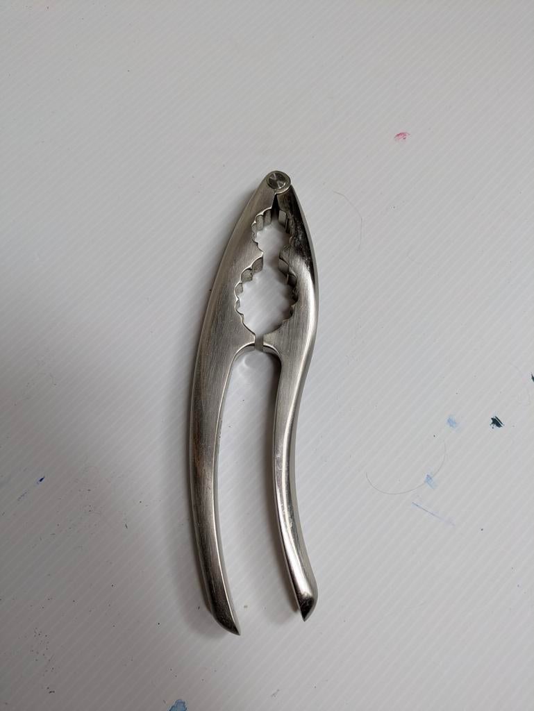 Notenkraker rvs cilio design, Ophalen of Verzenden, Zo goed als nieuw