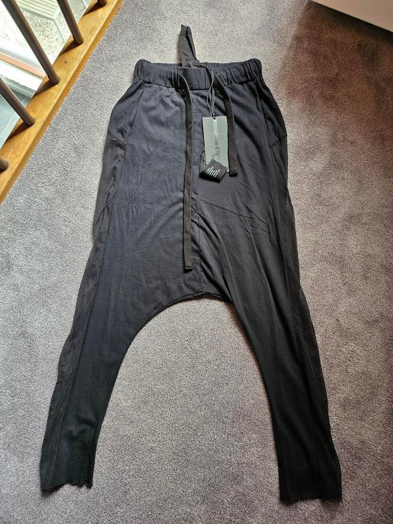 Zwart zomer jersey broek mesh ad zijkant, mt 32/34 en 36/38., Zwart, Nieuw, Ophalen of Verzenden, Maat 34 (XS) of kleiner