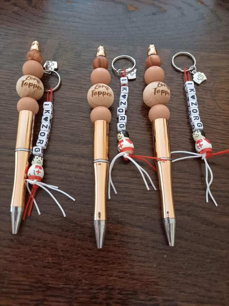 Zorg topper Pen en sleutelhanger, Ophalen of Verzenden, Nieuw