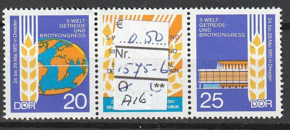 DDR Brotkongress Michel 1575-6 Nr.A16p, Verzenden, DDR, Postfris