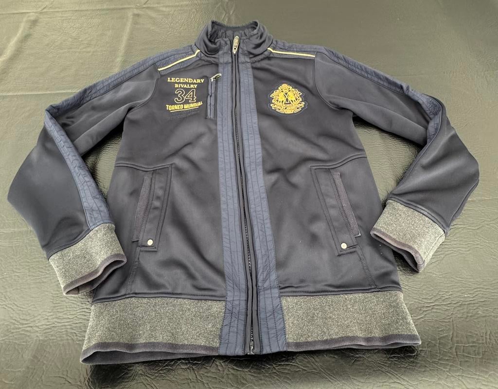 Legendary Rivalry Argentina jack jasje vest L blauw goud, Ophalen of Verzenden, Gedragen, Maat 52/54 (L), Blauw