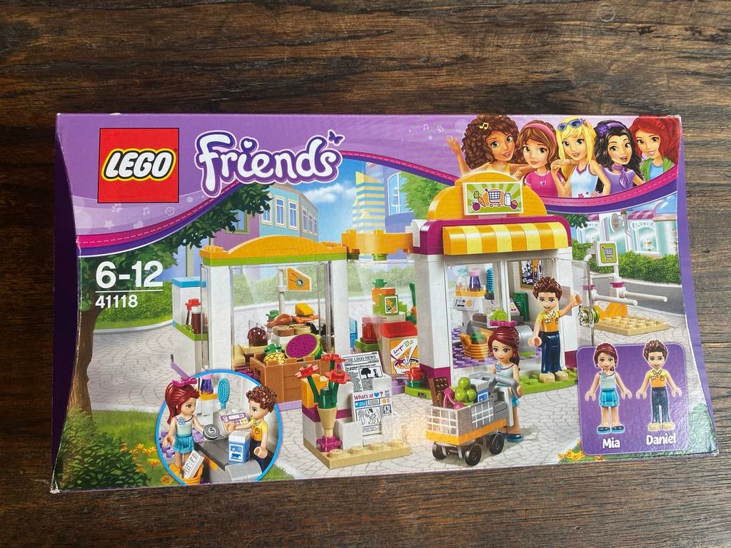 Lego Friends 41118 Supermarkt - Compleet met doos en boekje, Ophalen of Verzenden, Zo goed als nieuw, Complete set, Lego
