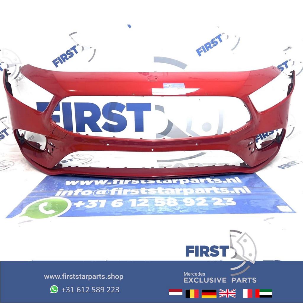 W177 BUMPER ROOD AMG Mercedes A Klasse VOORBUMPER 2018-2024, Gebruikt, -, Voor, Ophalen of Verzenden