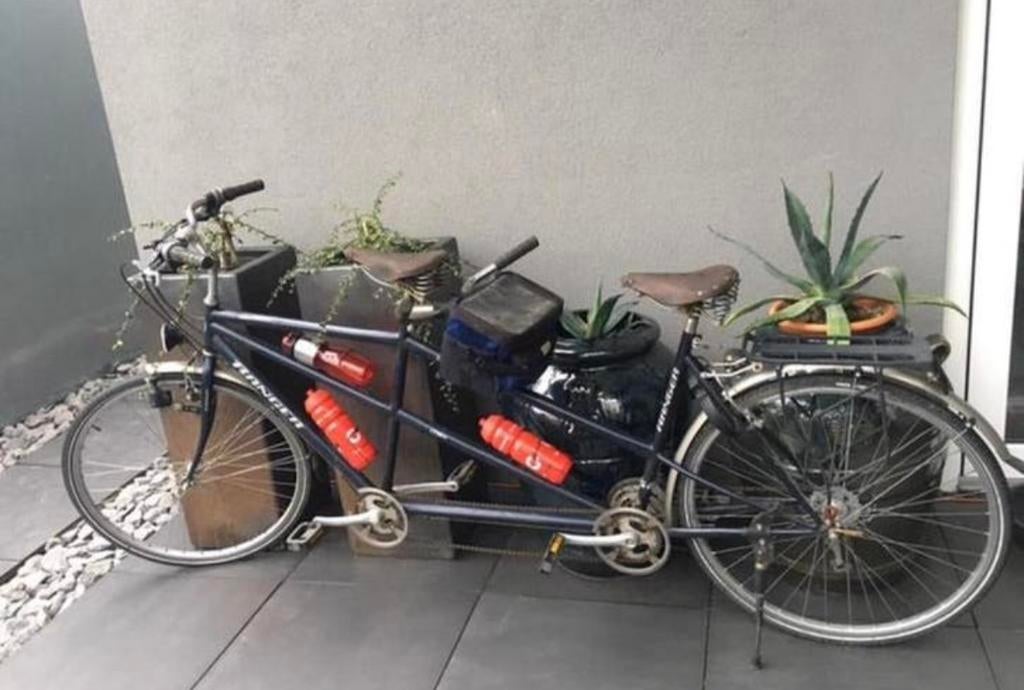 Ranger sport tandem met leren zadels en nieuwe bidons gratis, Gebruikt, Vering, Ophalen of Verzenden, 47 tot 51 cm