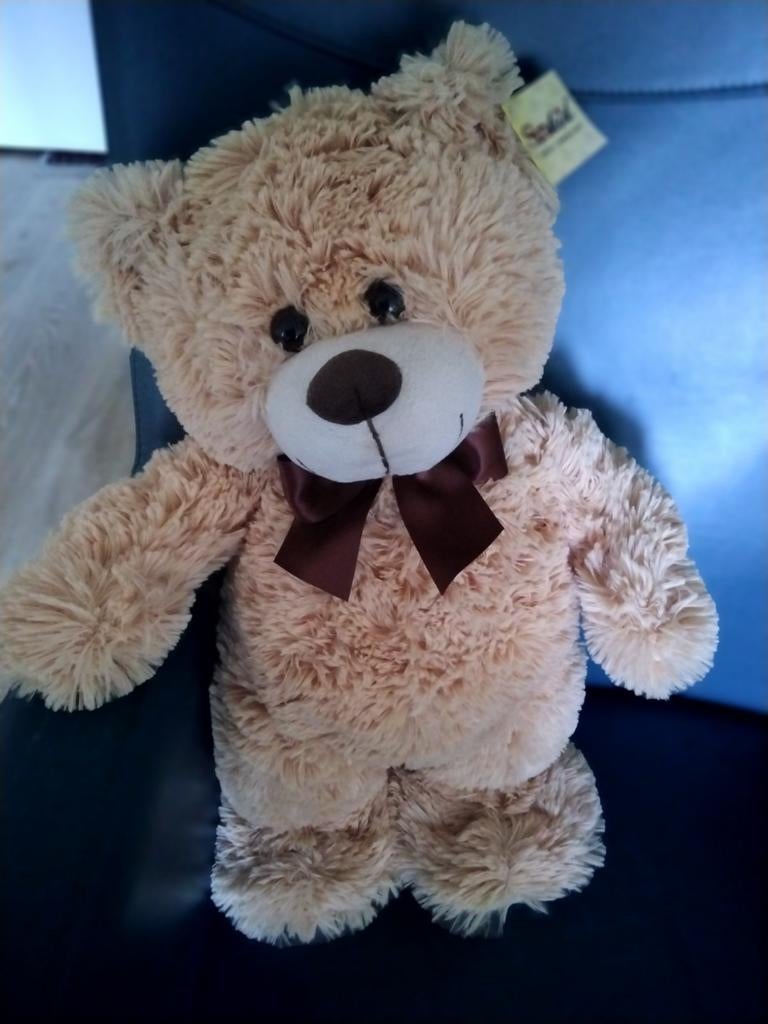 Schattige Zalmkleurige Sunkid Beer - Knuffelbeer, Ophalen of Verzenden